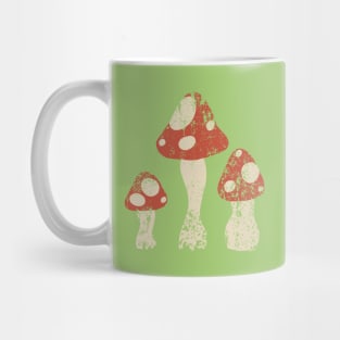 Simple Mushrooms Distressed Mug